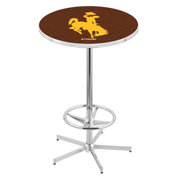 42" Chrome Wyoming Pub Table